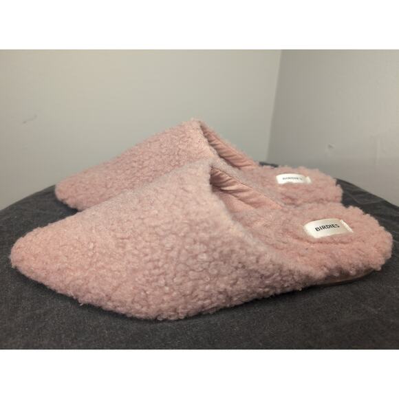 Birdies Y2k funky cozy The Lark pink faux fluffy slides 7.5 - Picture 3 of 7